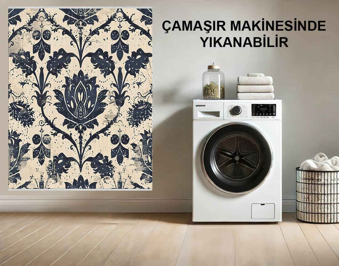 Zamansız Damask Desenli Halı