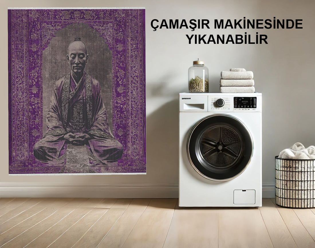 Meditatif Keşiş Sanatından Esinlenilmiş Halı